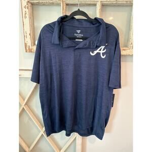 NWT Fanatics XXL Atlanta Braves Iconic Lightweight polo shirt